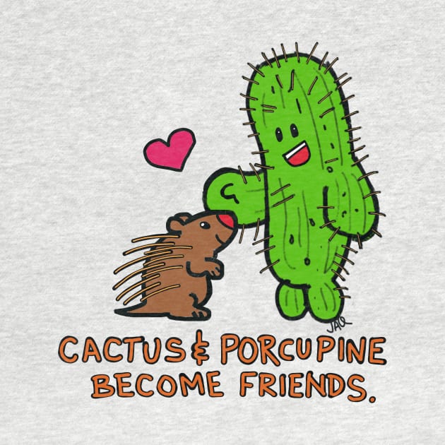 Cactus and Porcupine become Friends by wolfmanjaq